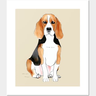 Beagle Sitt'n Pretty Posters and Art